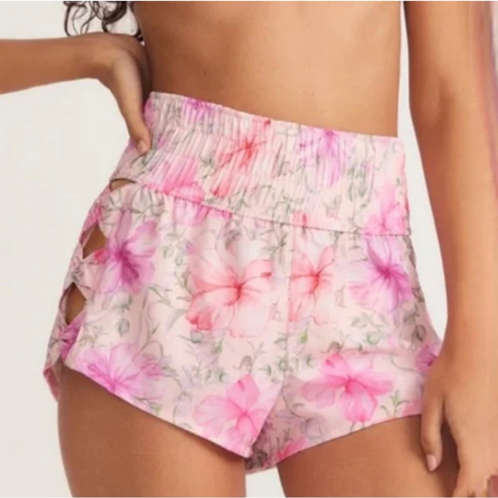 LoveShackFancy x Cutout Hurley Bow Shorts L NWT